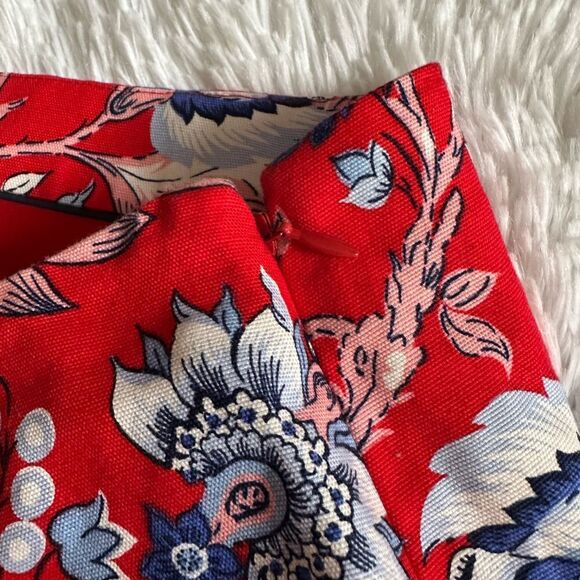 Talbots Skirt Floral Paisley Red New Womens Size 12 - Picture 3 of 7